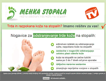 Tablet Screenshot of mehka-stopala.com